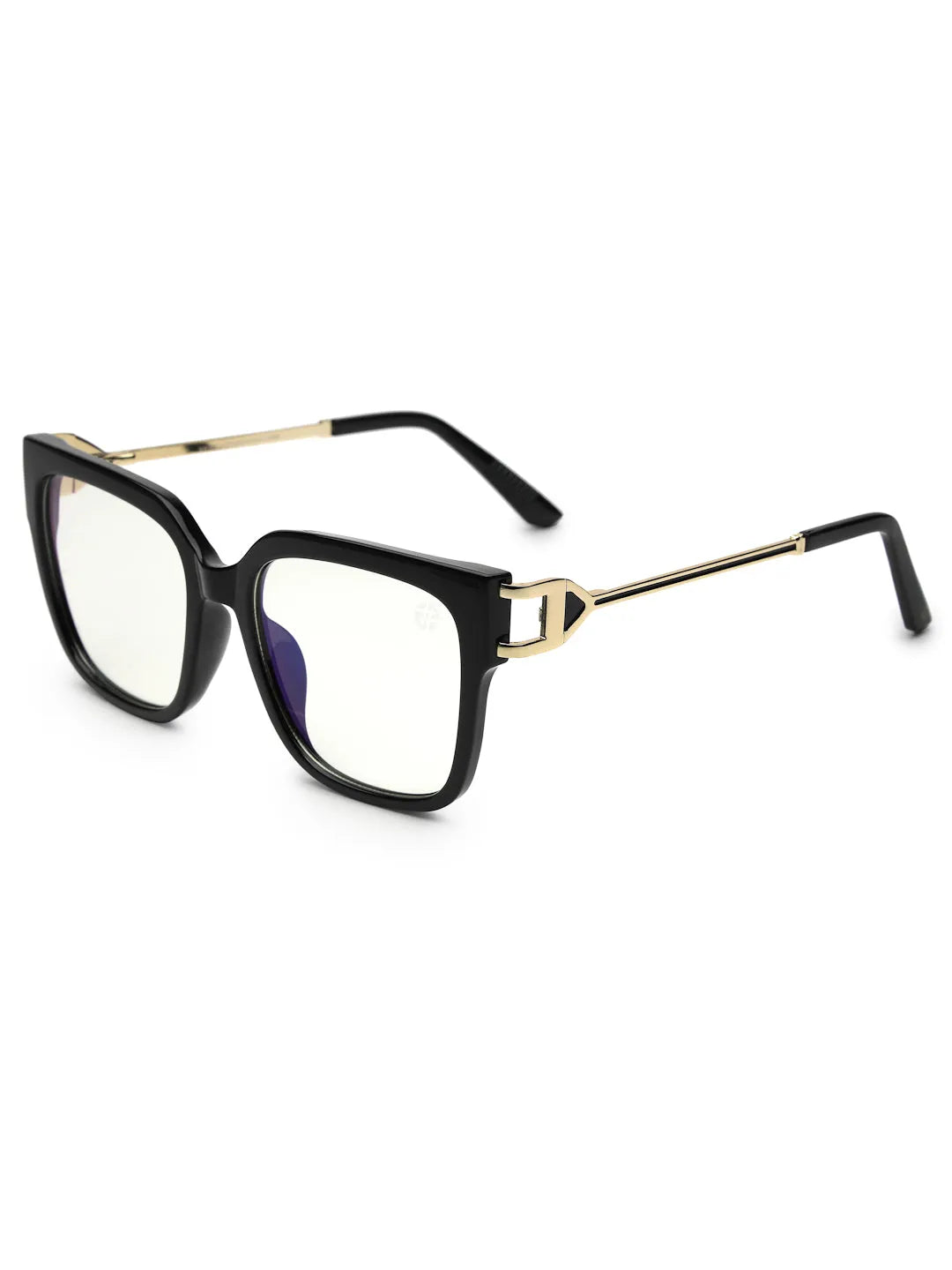 DayLight | Transparent/Black Large Full Rim Square Sunglasses for Men & Women [Photochromic]