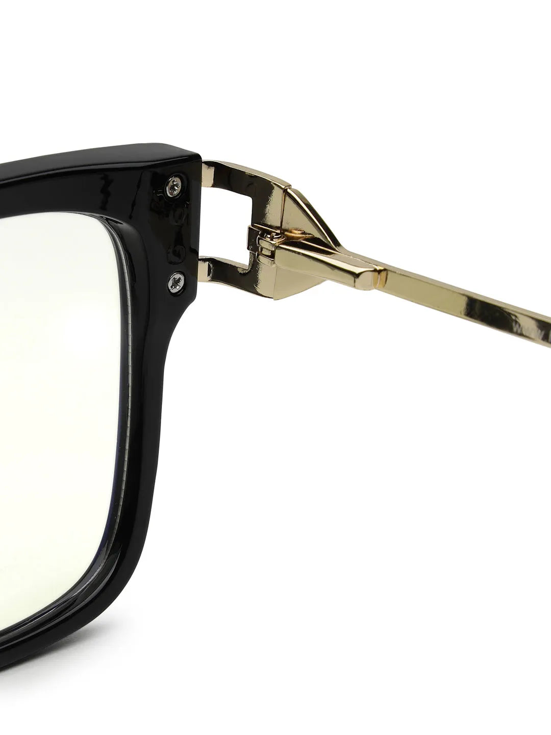 DayLight | Transparent/Black Large Full Rim Square Sunglasses for Men & Women [Photochromic]