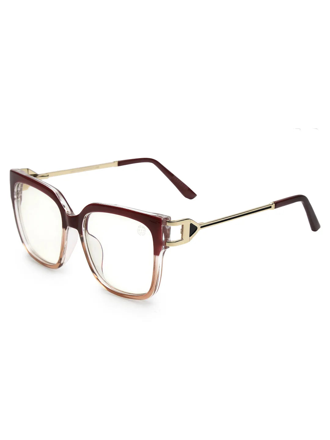DayLight | Transparent/Brown Large Full Rim Square Sunglasses for Men & Women [Photochromic]