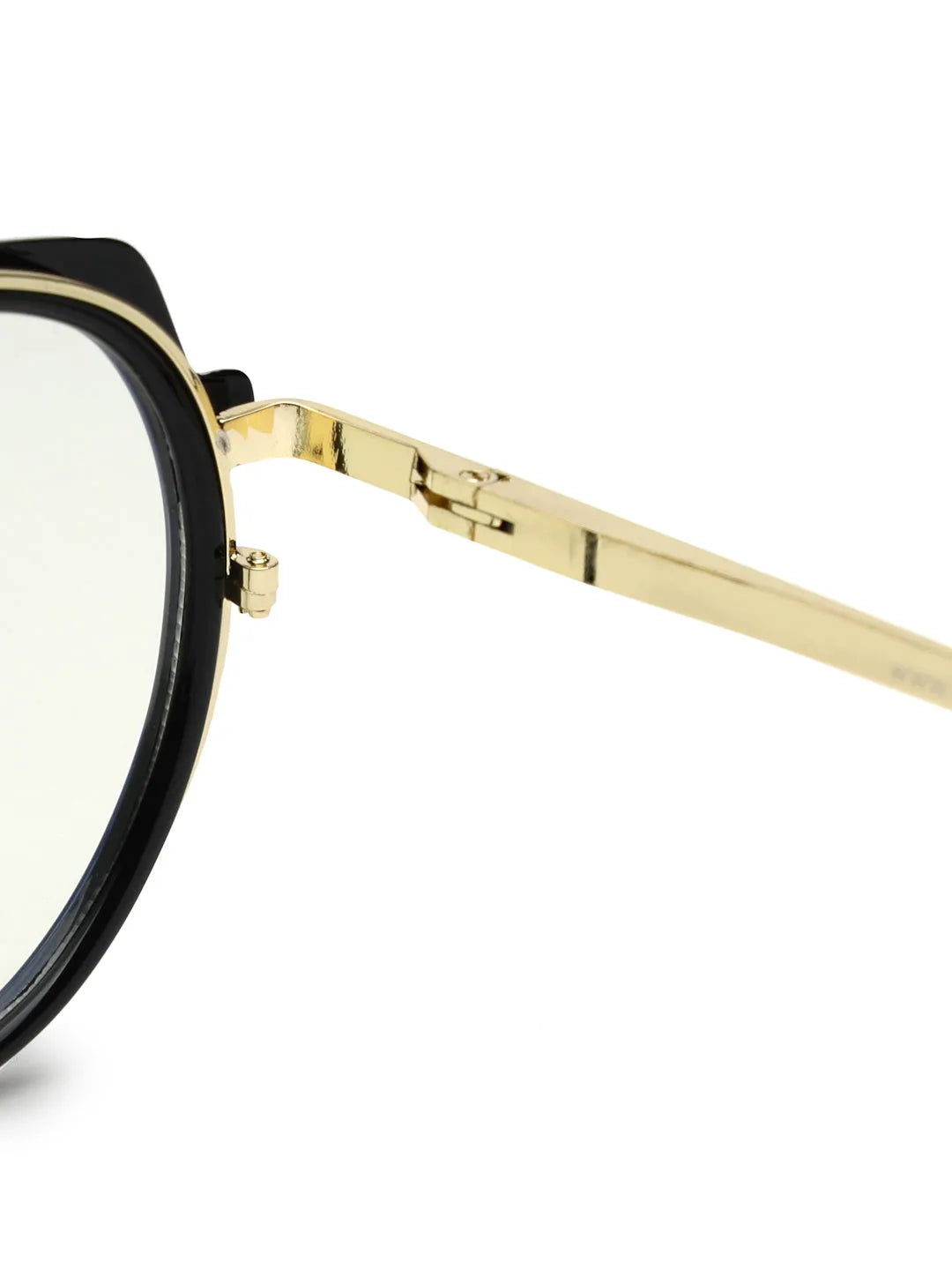 Photogrey | Black & Golden Medium Full Rim Round Sunglasses for Men & Women [Photochromic]