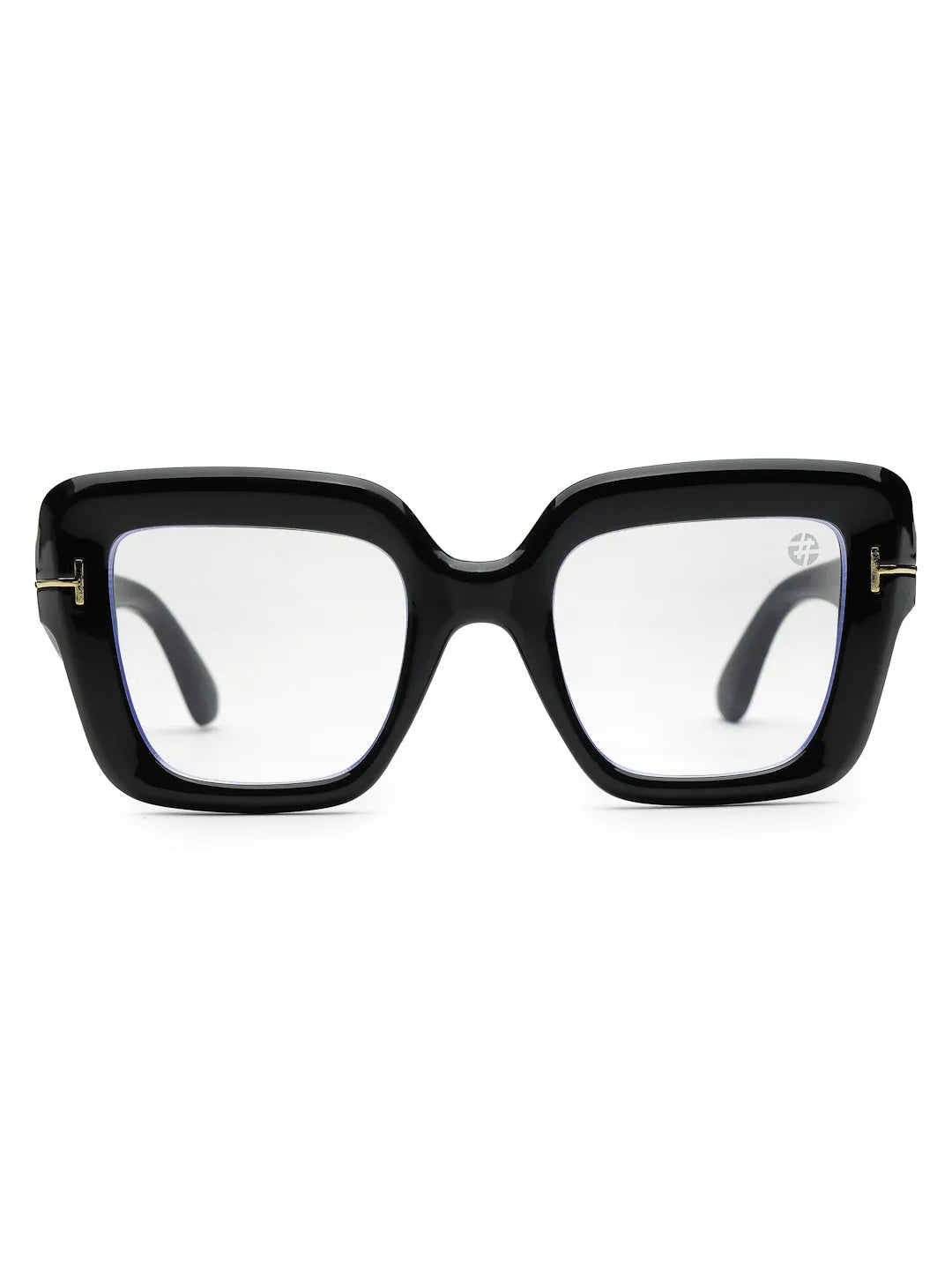 GlareGuard | Transparent Medium Full Rim Square Sunglasses for Men & Women [UV-protected]