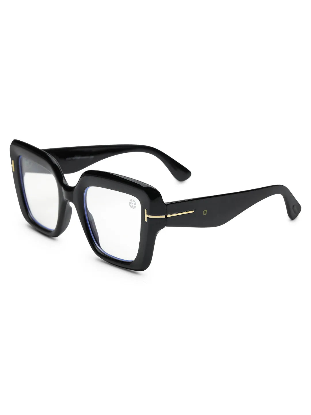 GlareGuard | Transparent Medium Full Rim Square Sunglasses for Men & Women [UV-protected]
