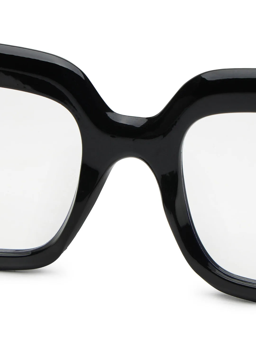 GlareGuard | Transparent Medium Full Rim Square Sunglasses for Men & Women [UV-protected]