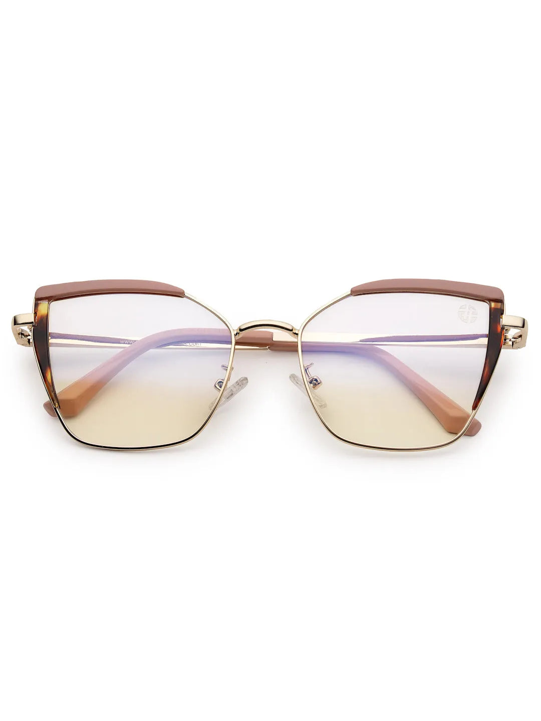Swit | Pink, Hawana & Golden Large Full Rim Cateye Sunglasses for Women [Photochromic]