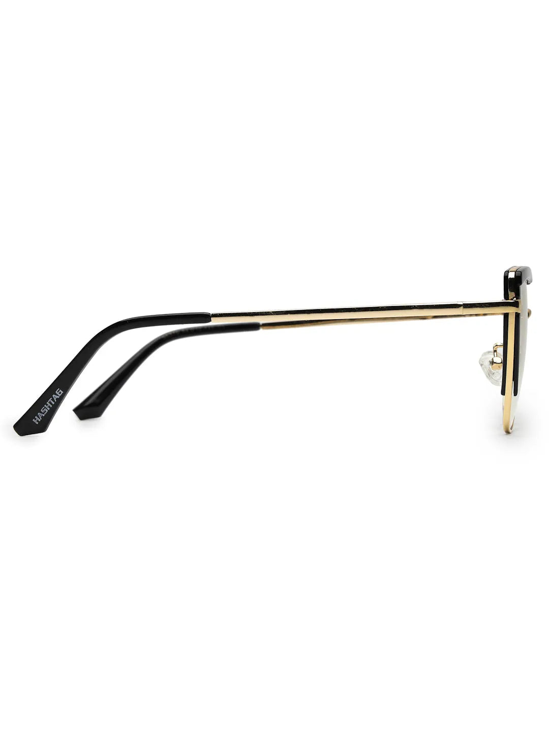 Swit | Black & Golden Large Full Rim Cateye Sunglasses for Women [Photochromic]
