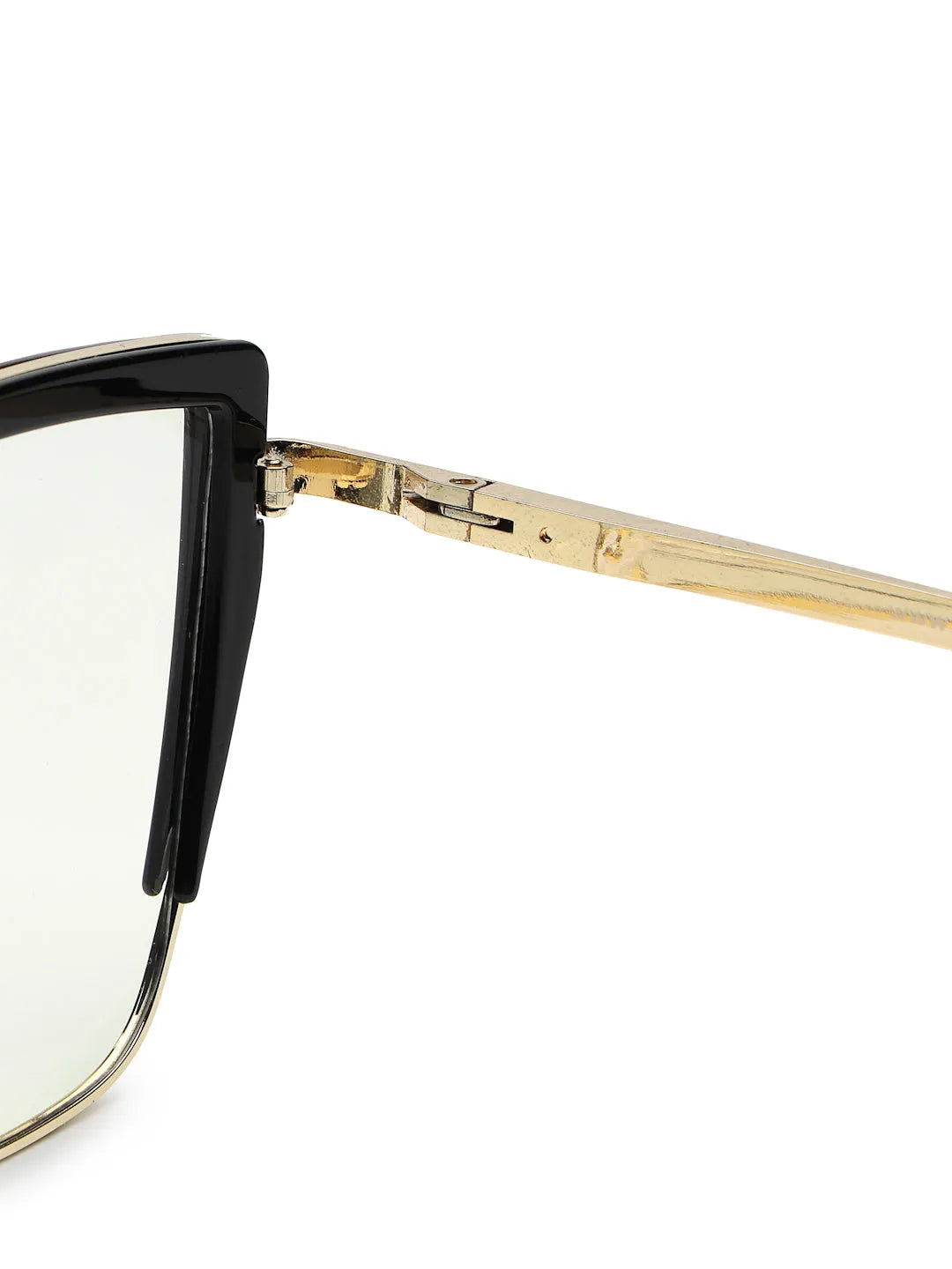 Swit | Black & Golden Large Full Rim Cateye Sunglasses for Women [Photochromic]