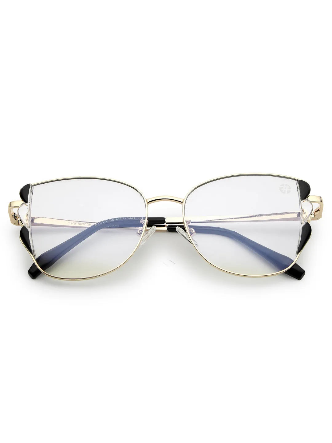 Astralor | Golden & Black Medium Full Rim Cateye Sunglasses for Women [Photochromic]