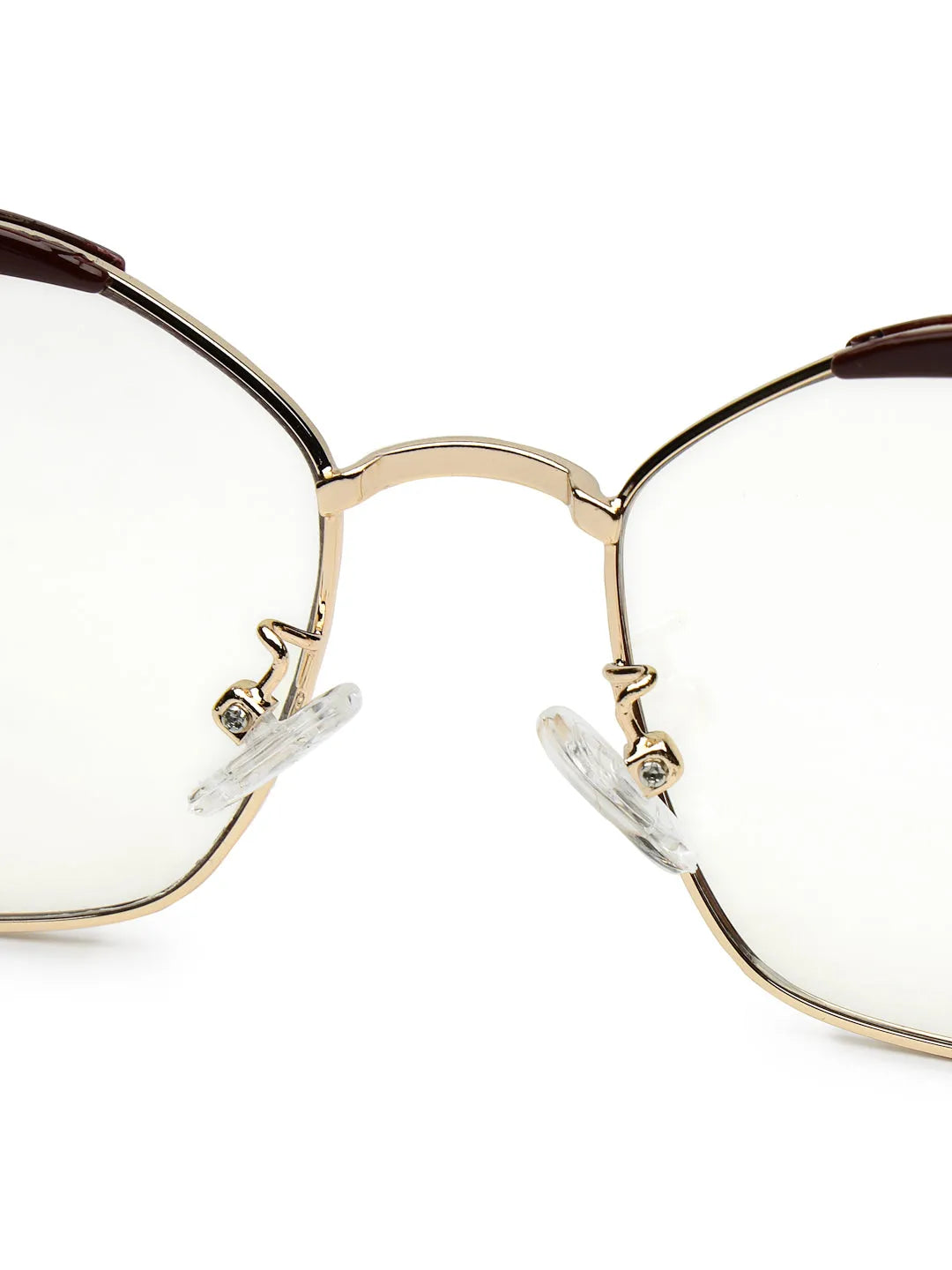 Swit | Brown, Pink & Golden Large Full Rim Cateye Sunglasses for Women [Photochromic]