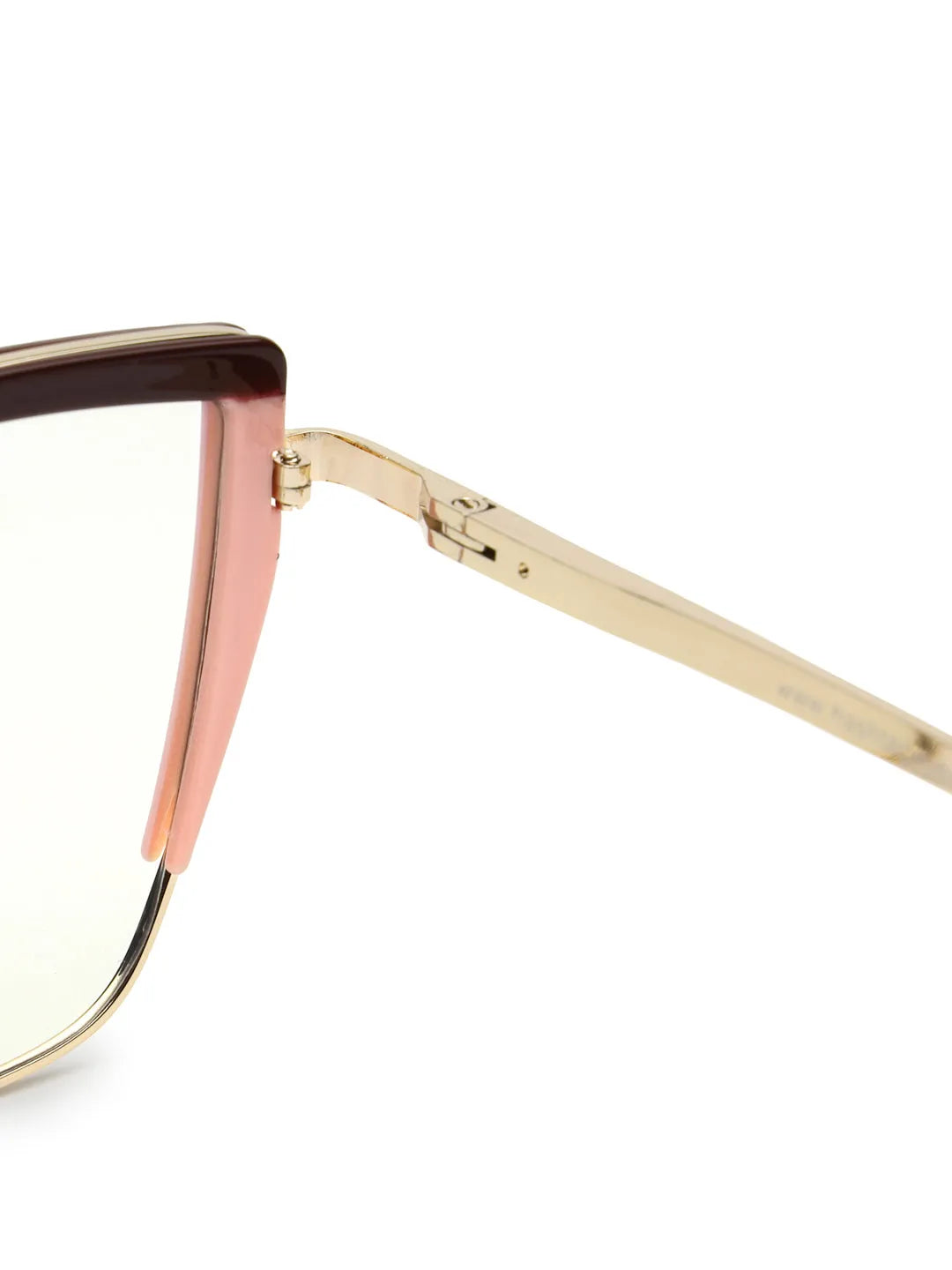 Swit | Brown, Pink & Golden Large Full Rim Cateye Sunglasses for Women [Photochromic]