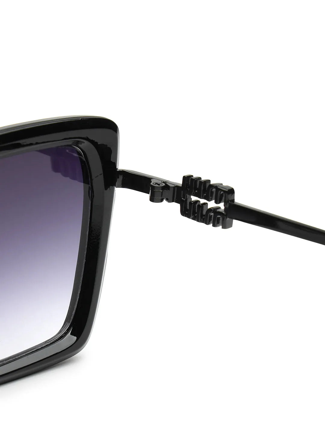 DuskDazzle | Black Large Full Rim Cateye Sunglasses for Women [UV-protected]