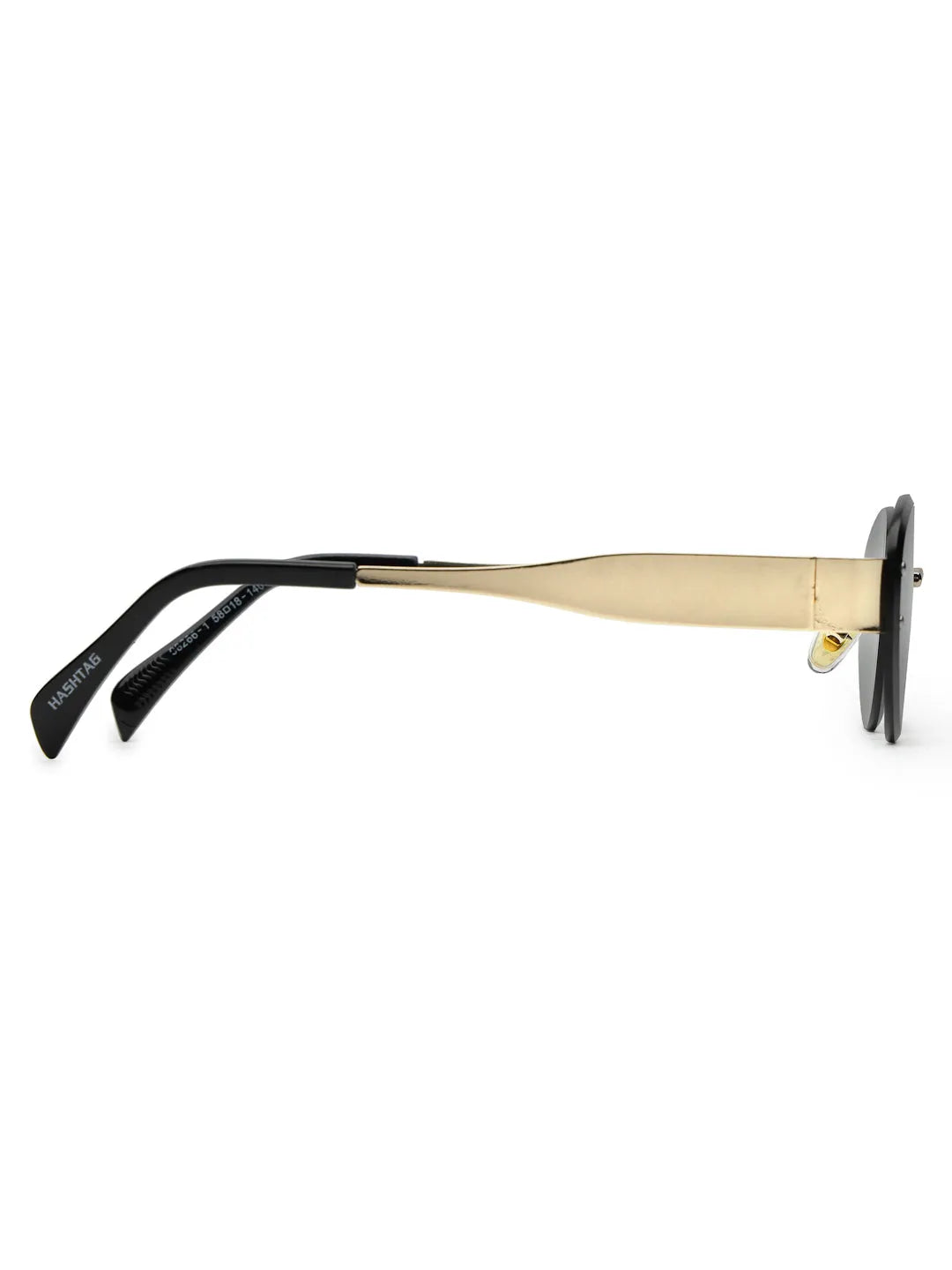 Kitto | Green Medium Rim Less Oval Sunglasses for Men & Women [UV-protected]