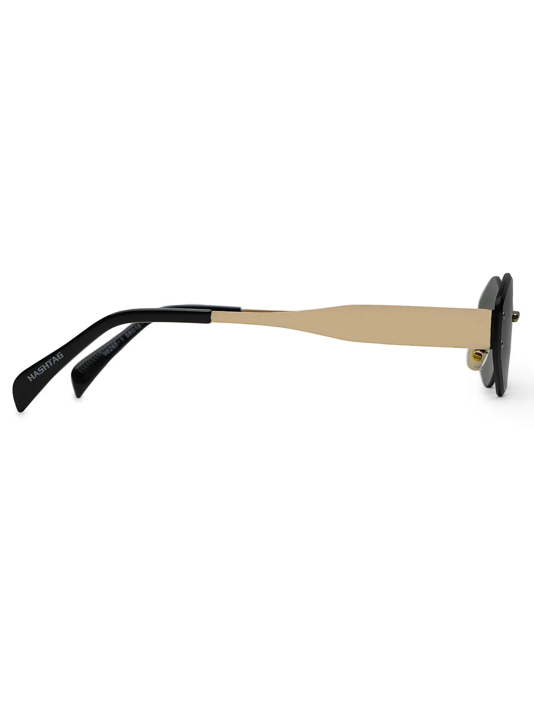 SEVA | Golden Green Medium Rim Less Diamond with Lock Side Hinges Sunglasses for Men & Women [UV-protected]