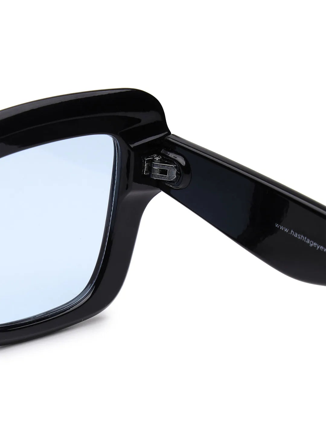 GlareGuard | Light Blue Medium Full Rim Square Sunglasses for Men & Women [UV-protected]