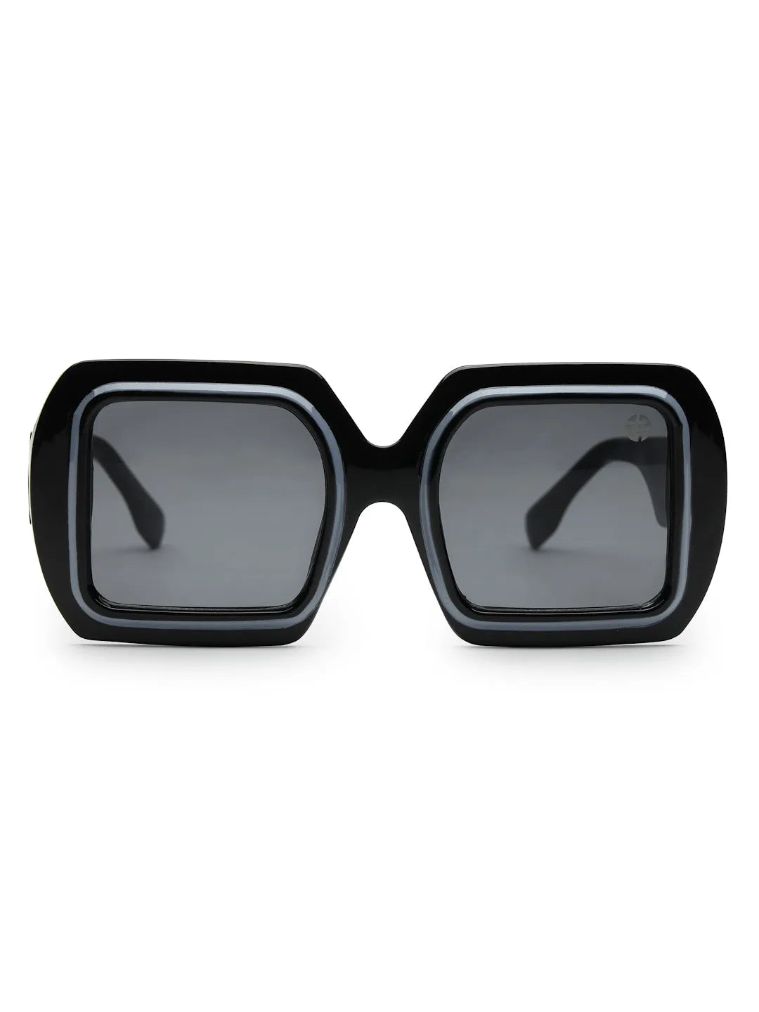 Jumbo | Black Medium Full Rim Square Sunglasses for Men & Women [UV-protected]