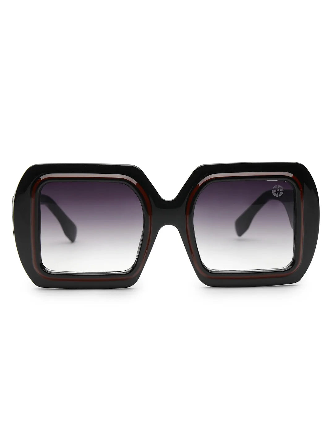 Jumbo | Gradient Black Medium Full Rim Square Sunglasses for Men & Women [UV-protected]