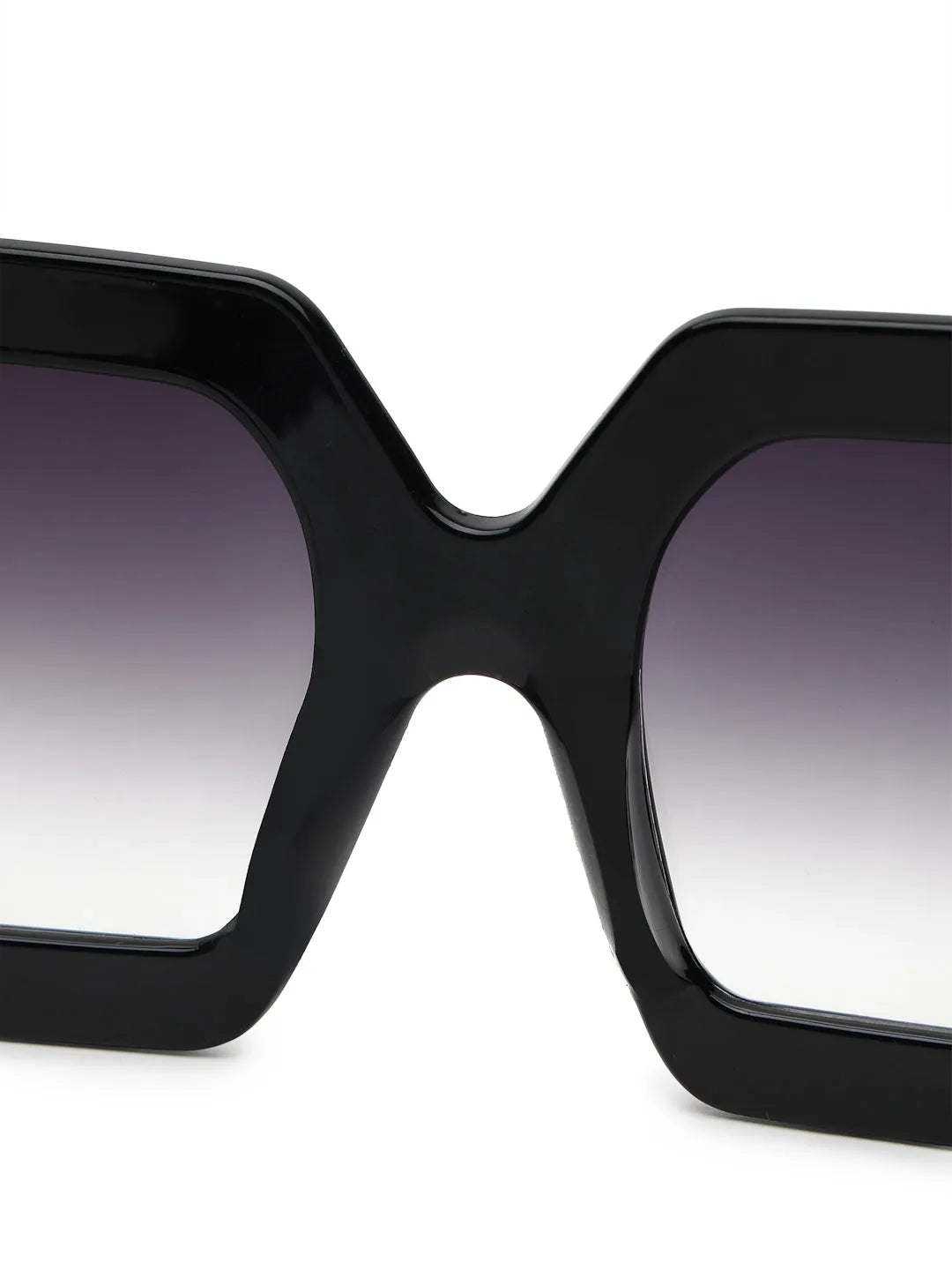 Jumbo | Gradient Black Medium Full Rim Square Sunglasses for Men & Women [UV-protected]