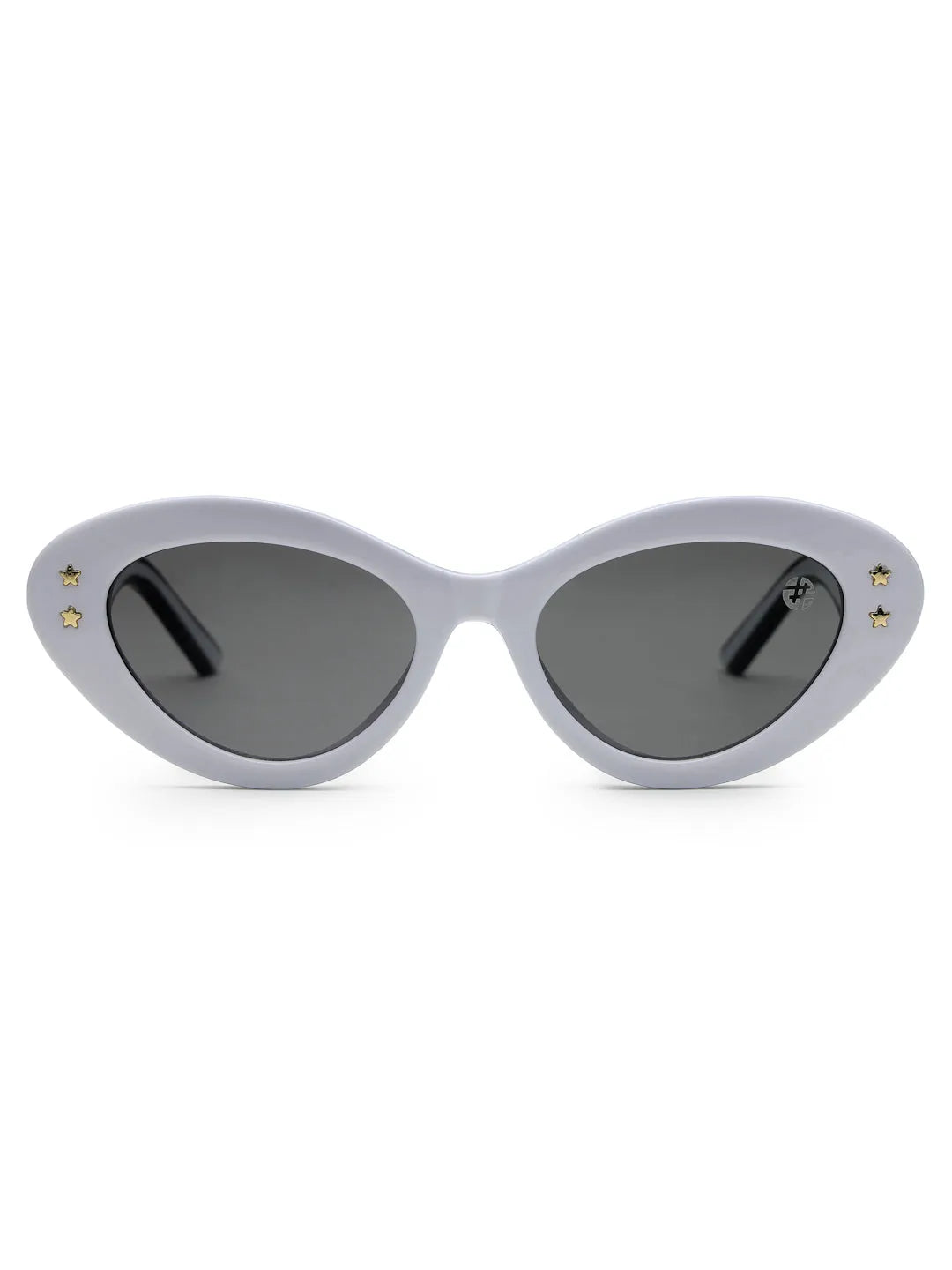 Sunshades | White & Black Medium Full Rim Cateye Sunglasses for Men & Women [UV-protected]
