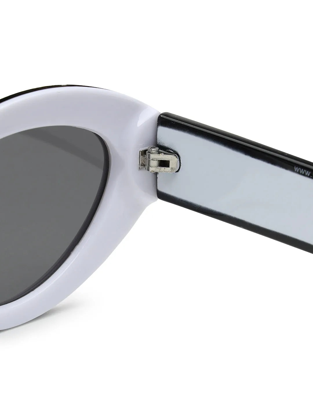 Sunshades | White & Black Medium Full Rim Cateye Sunglasses for Men & Women [UV-protected]