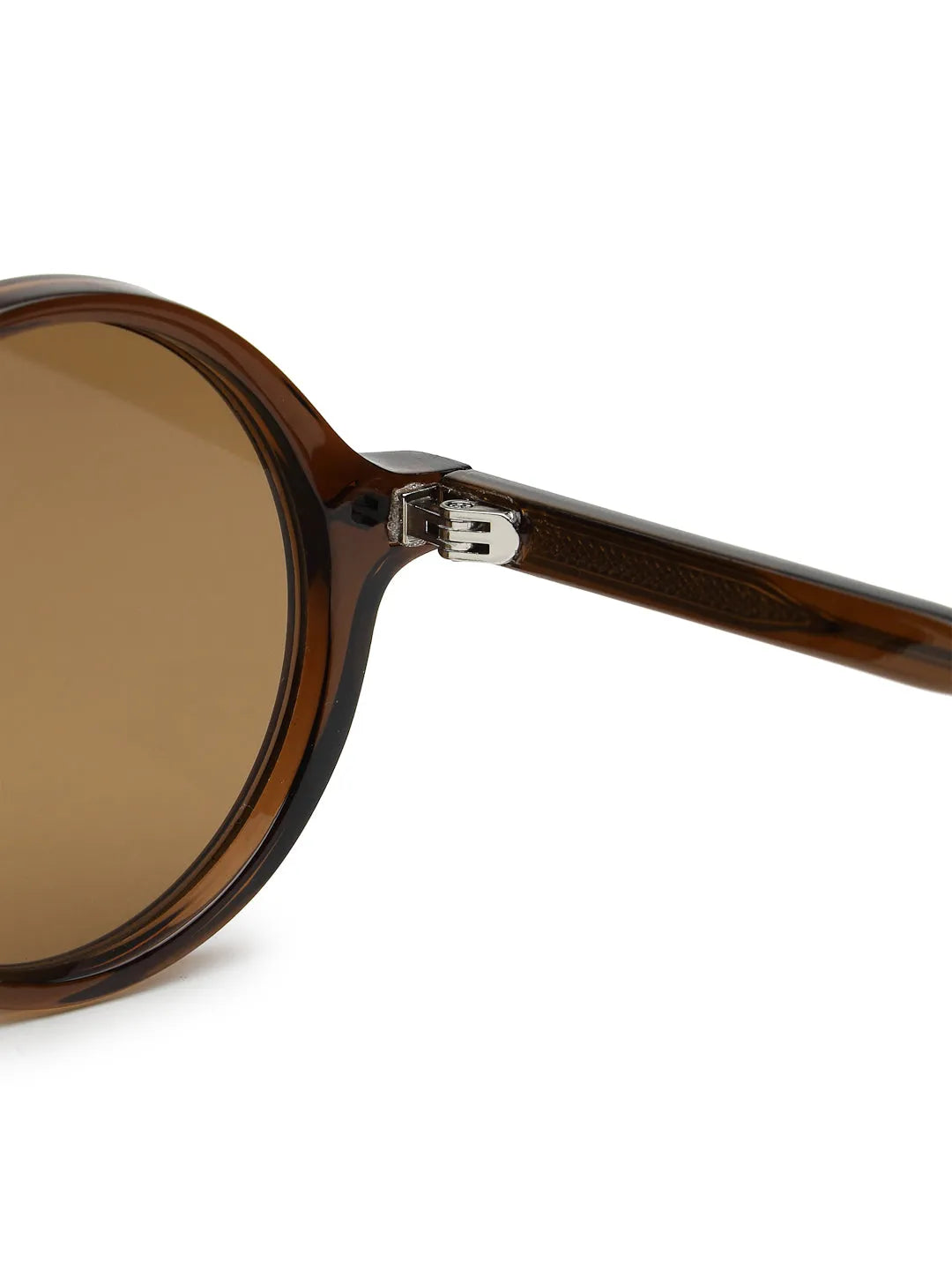 Retro | Brown Medium Full Rim Round Sunglasses for Men & Women [UV-protected]