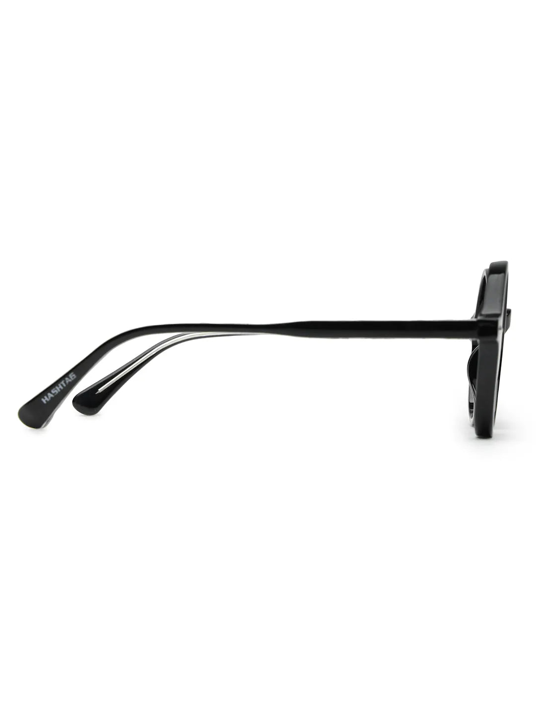 Retro | Black Medium Full Rim Round Sunglasses for Men & Women [UV-protected]