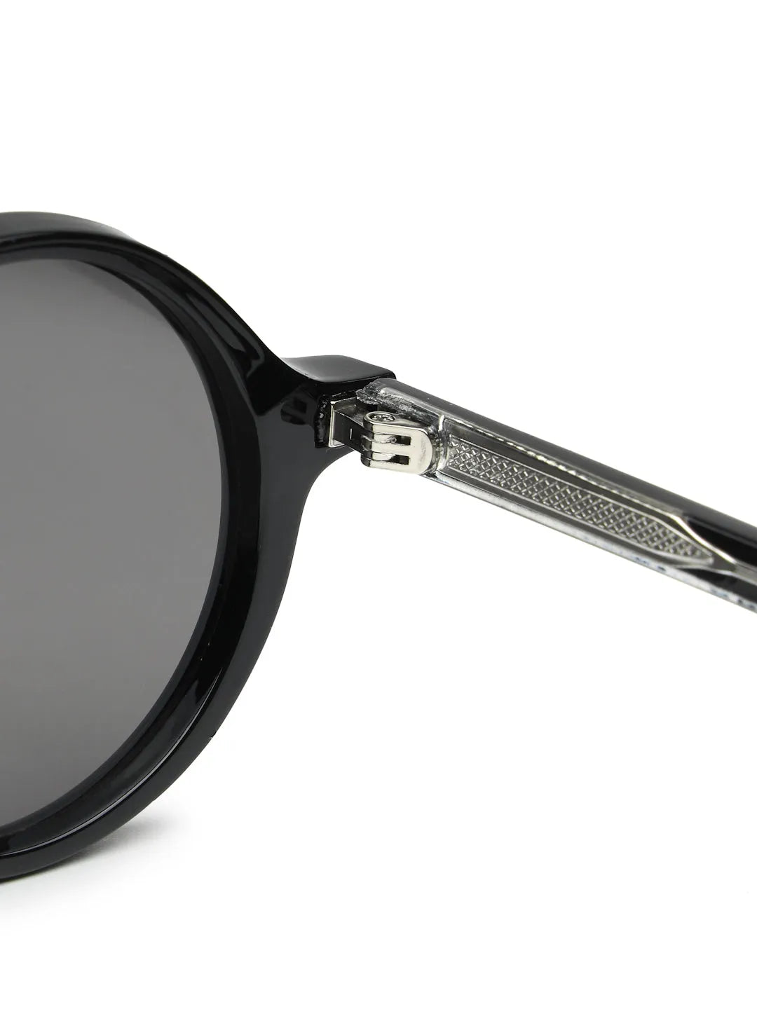 Retro | Black Medium Full Rim Round Sunglasses for Men & Women [UV-protected]