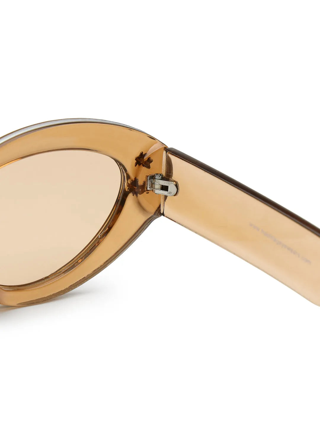 Sunshades | Brown & White Medium Full Rim Cateye Sunglasses for Men & Women [UV-protected]