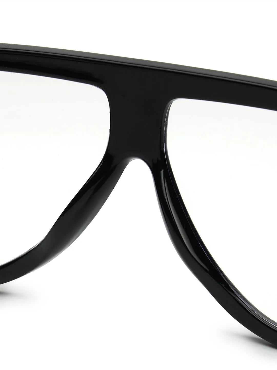 Vista | Transparent Medium Full Rim Aviator Eyeglasses for Men & Women [UV-protected]
