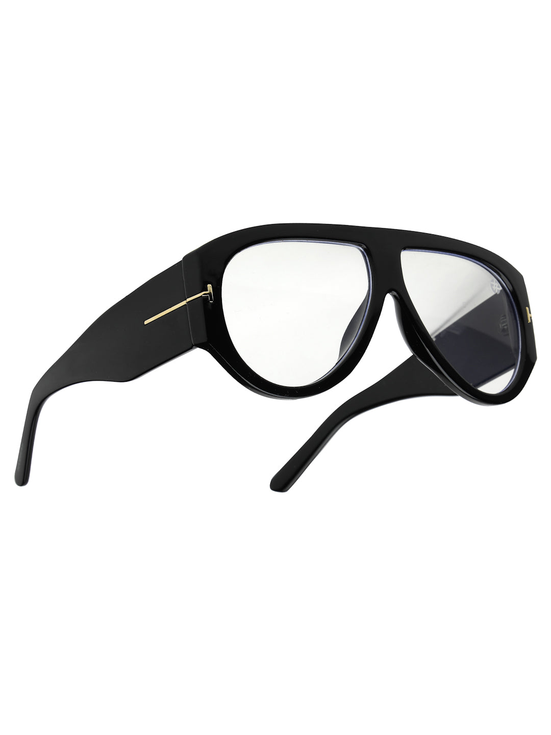 Vista | Transparent Medium Full Rim Aviator Eyeglasses for Men & Women [UV-protected]