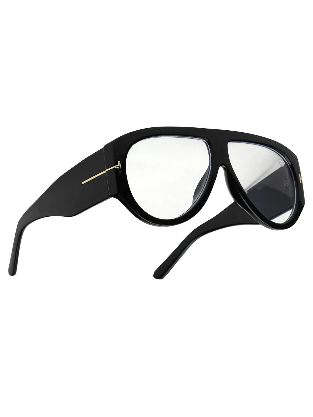 Vista | Transparent Medium Full Rim Aviator Eyeglasses for Men & Women [UV-protected]