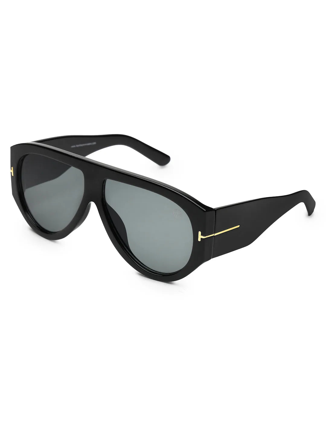 Vista | Black Medium Full Rim Aviator Sunglasses for Men & Women [UV-protected]