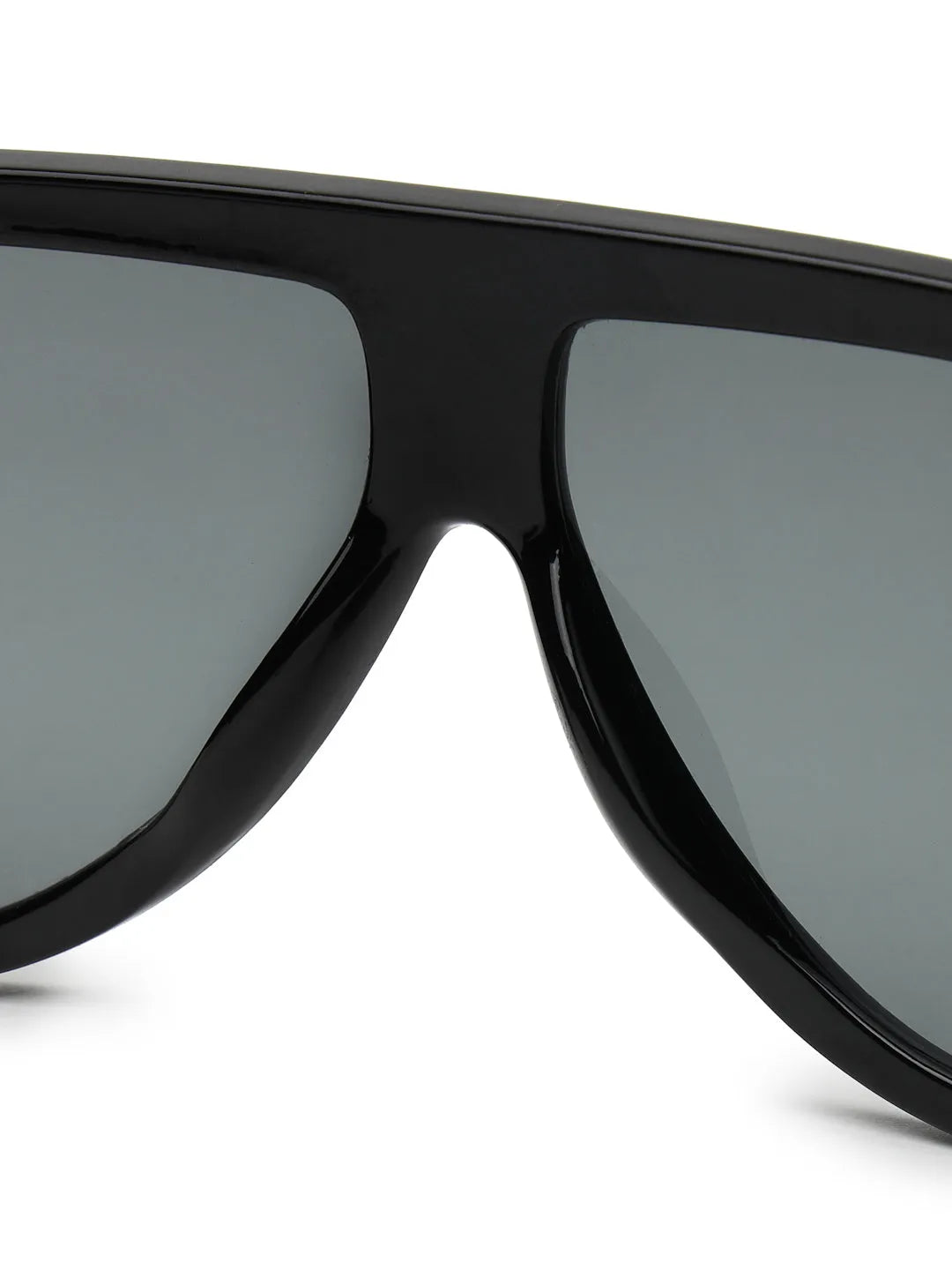 Vista | Black Medium Full Rim Aviator Sunglasses for Men & Women [UV-protected]