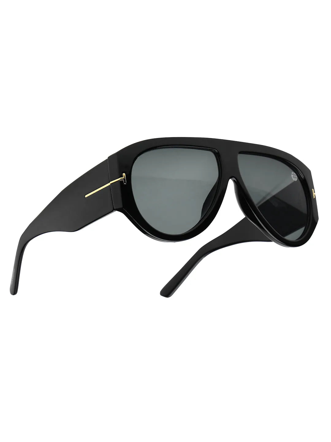 Vista | Black Medium Full Rim Aviator Sunglasses for Men & Women [UV-protected]