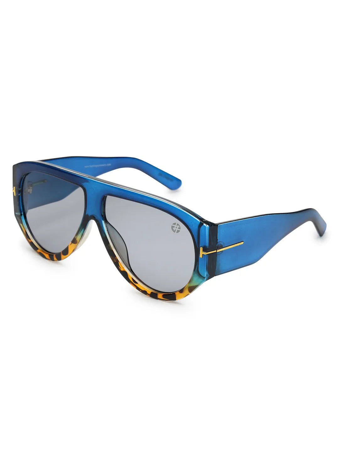 Vista | Blue Medium Full Rim Aviator Sunglasses for Men & Women [UV-protected]