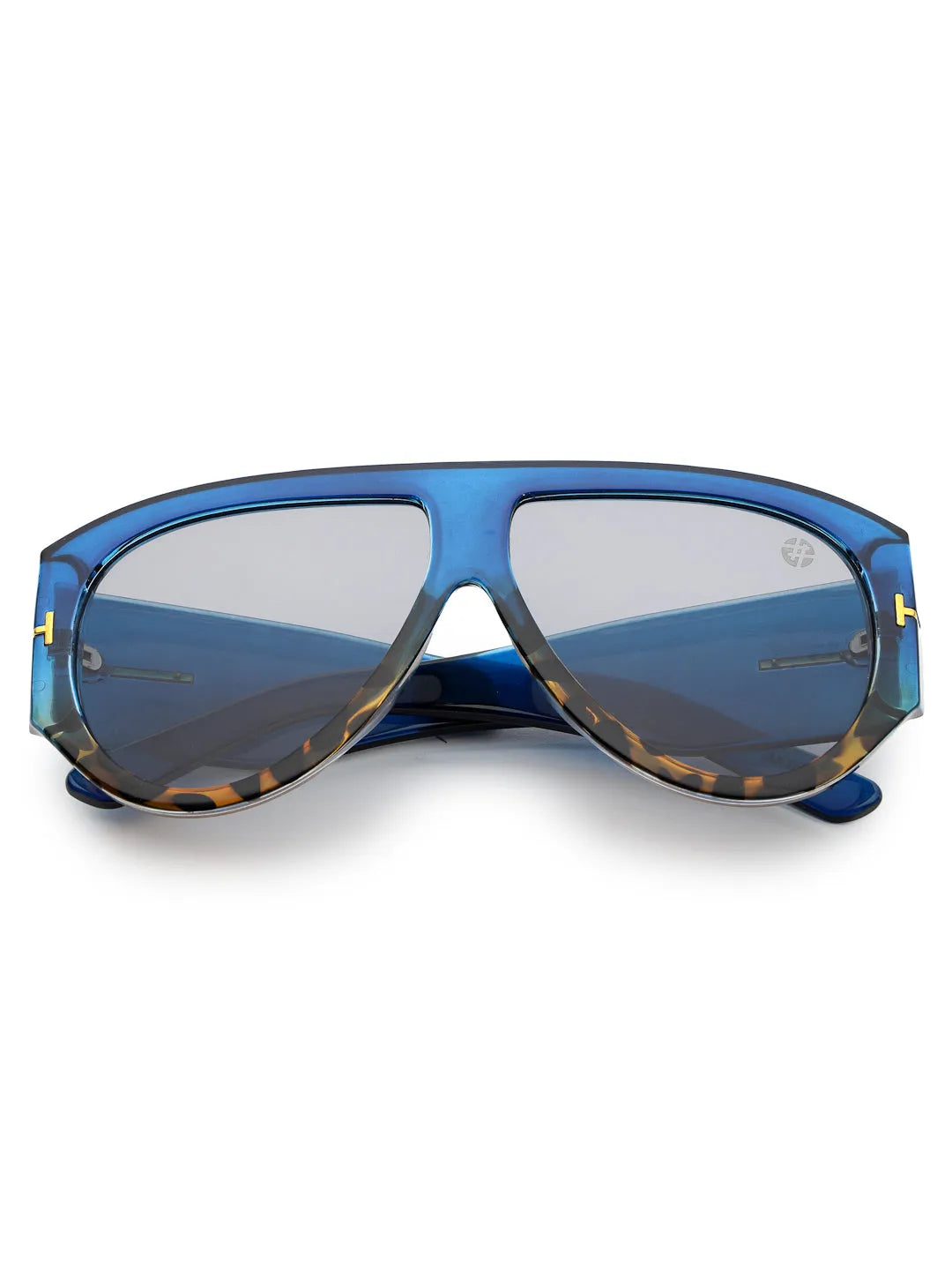 Vista | Blue Medium Full Rim Aviator Sunglasses for Men & Women [UV-protected]