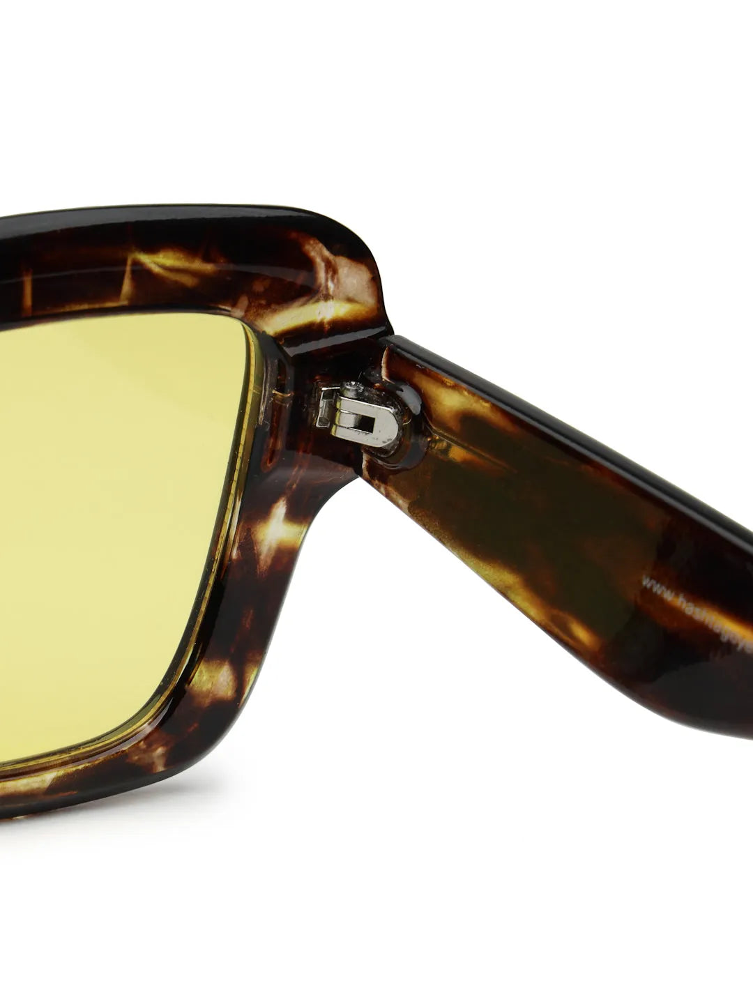 GlareGuard | Yellow Medium Full Rim Square Sunglasses for Men & Women [UV-protected]