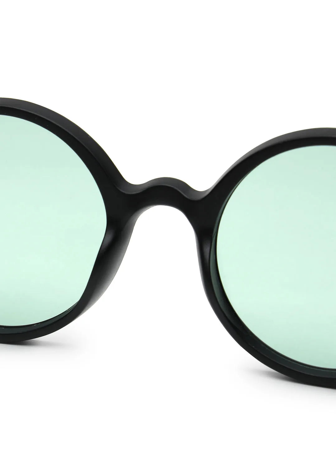 Retro | Green Medium Full Rim Round Sunglasses for Men & Women [UV-protected]