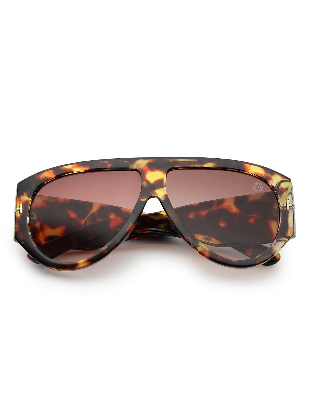 Vista | Gradient Brown Medium Full Rim Aviator Sunglasses for Men & Women [UV-protected]