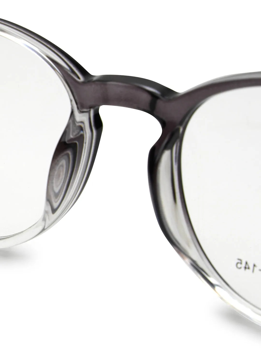 Xalora | Gradient Black Small Full Rim Oval Clip-on for Men & Women [Clip-on]