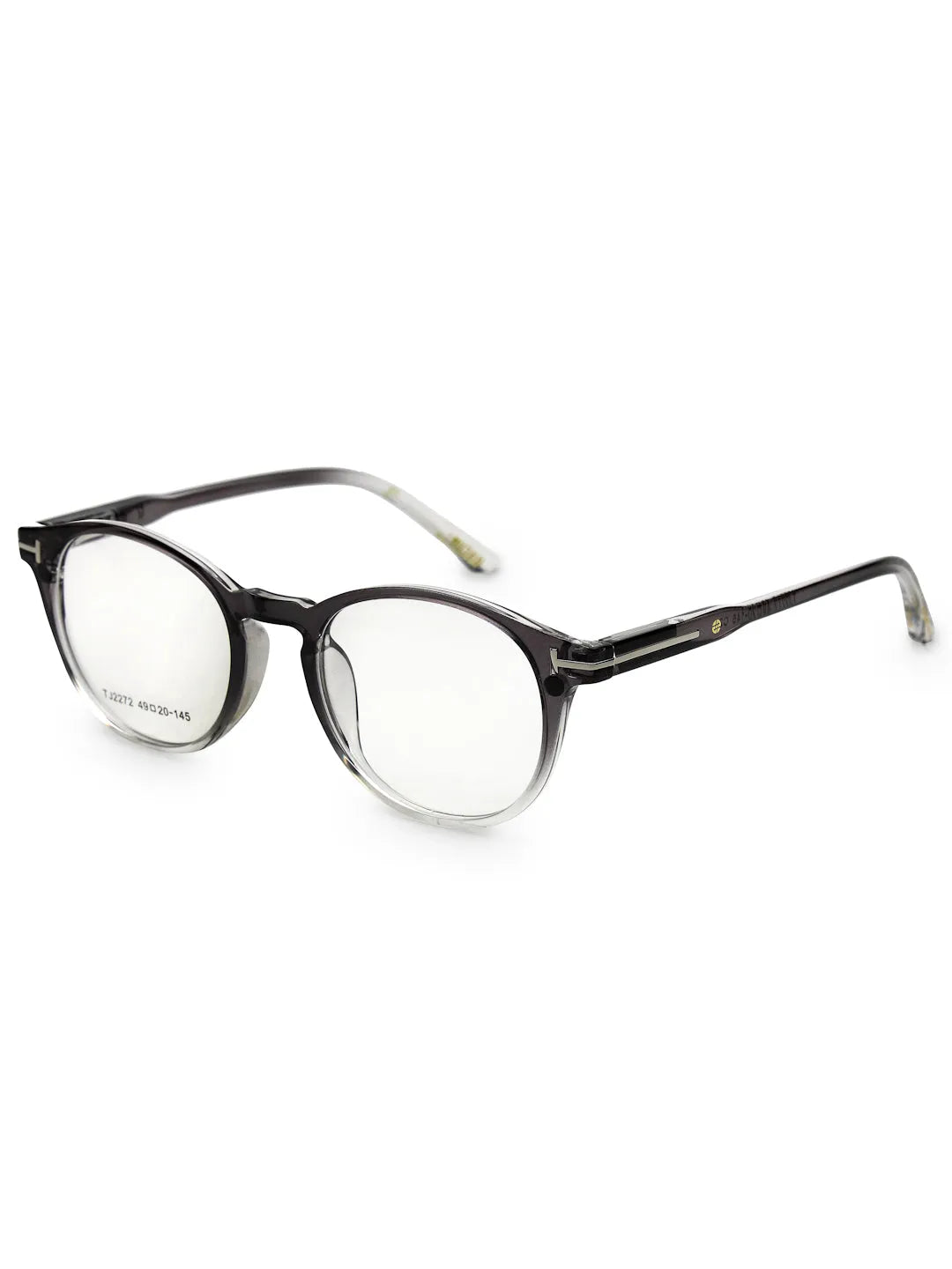 Xalora | Gradient Black Small Full Rim Oval Clip-on for Men & Women [Clip-on]