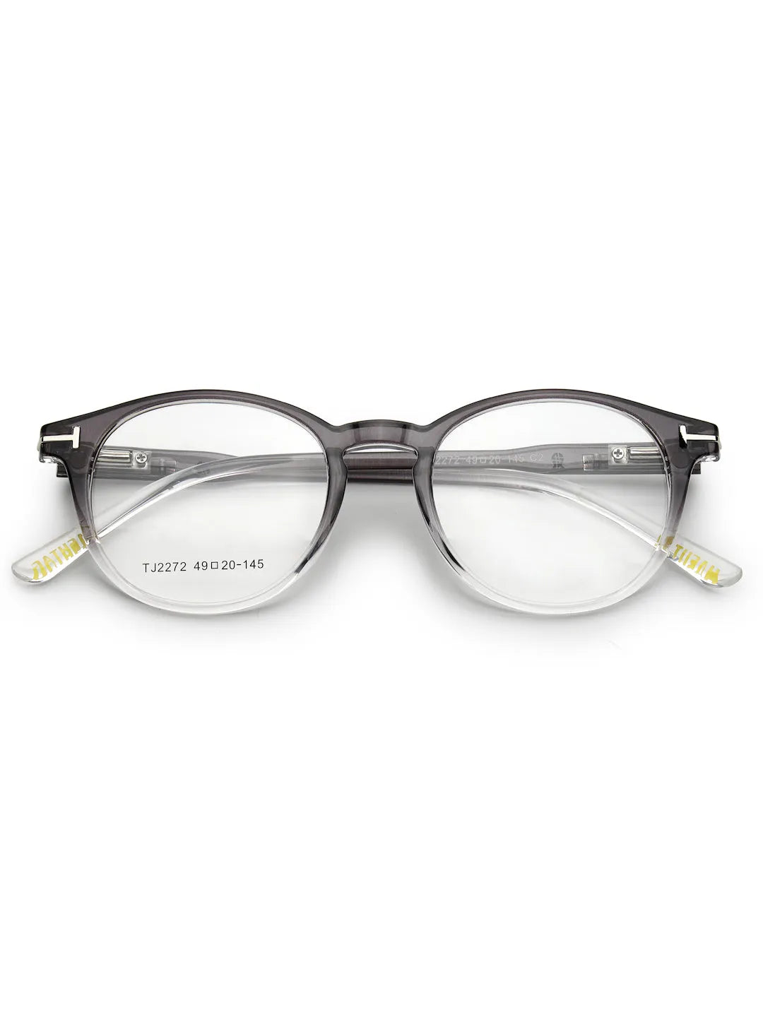 Xalora | Gradient Black Small Full Rim Oval Clip-on for Men & Women [Clip-on]