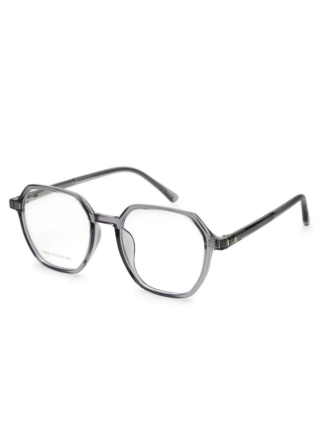 Nymora | Grey Medium Full Rim Hexagonal Clip-on for Men [Clip-on]
