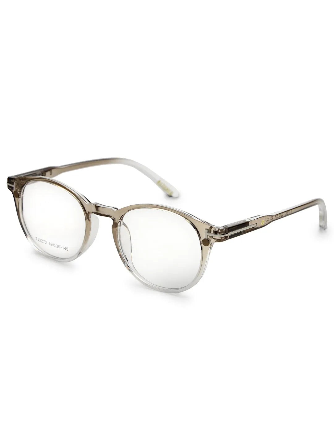 Xalora | Gradient Brown Small Full Rim Oval Clip-on for Men & Women [Clip-on]