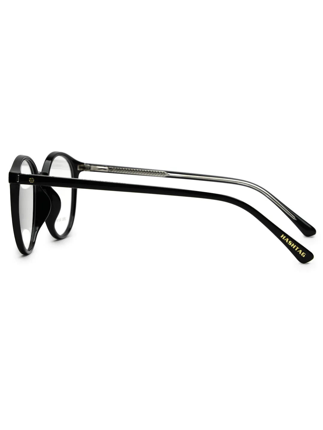 Aerion | Black Small Full Rim Round Clip-on for Men [Clip-on]