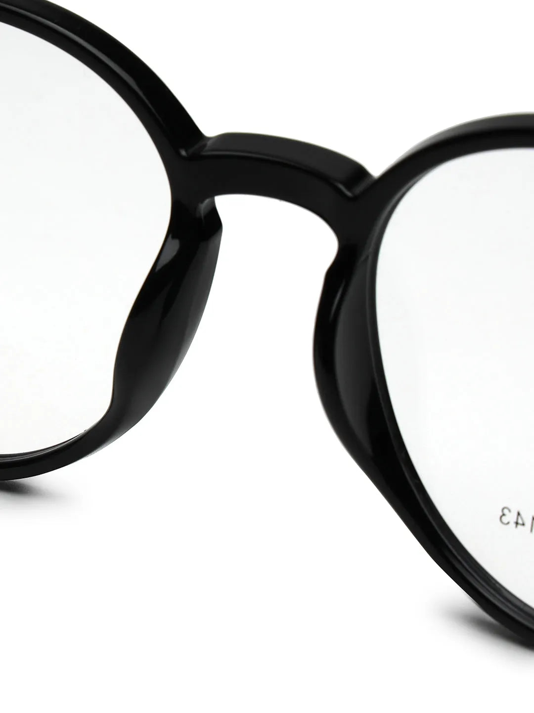 Aerion | Black Small Full Rim Round Clip-on for Men [Clip-on]