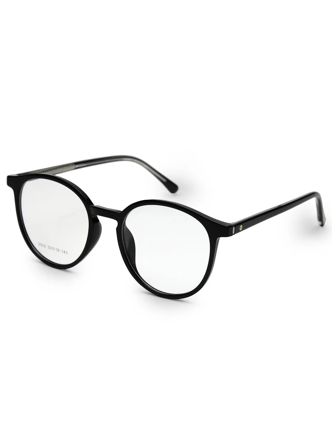 Aerion | Black Small Full Rim Round Clip-on for Men [Clip-on]