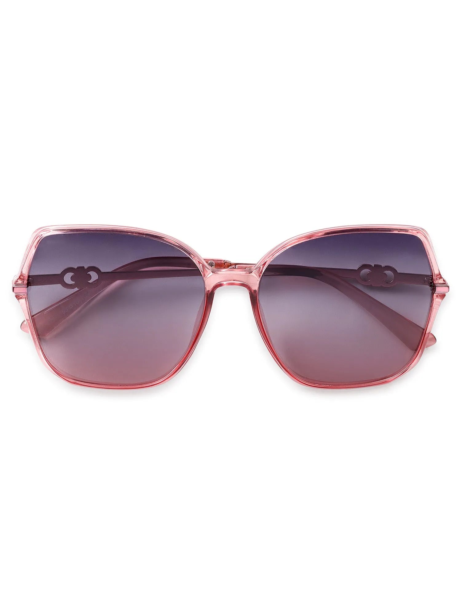Sireon | Pink Large Full Rim Square Sunglasses for Women [Polarized]