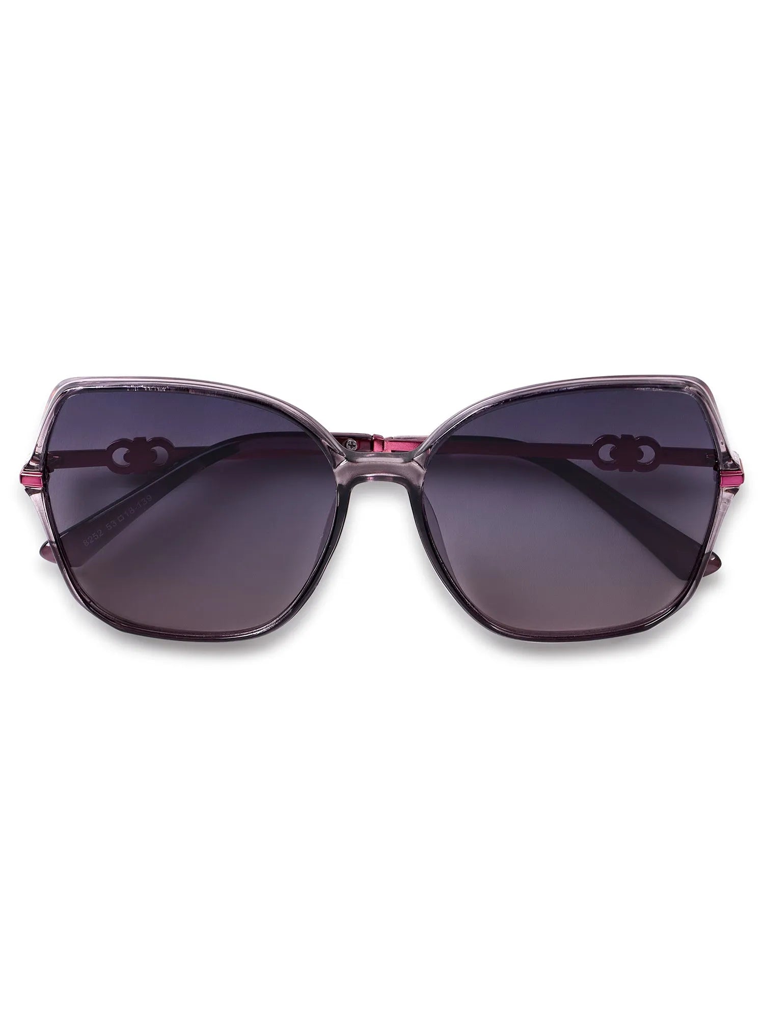 Sireon | Purple Large Full Rim Square Sunglasses for Women [Polarized]
