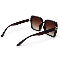 Valoria | Brown Large Full Rim Square Sunglasses for Women [UV-protected]