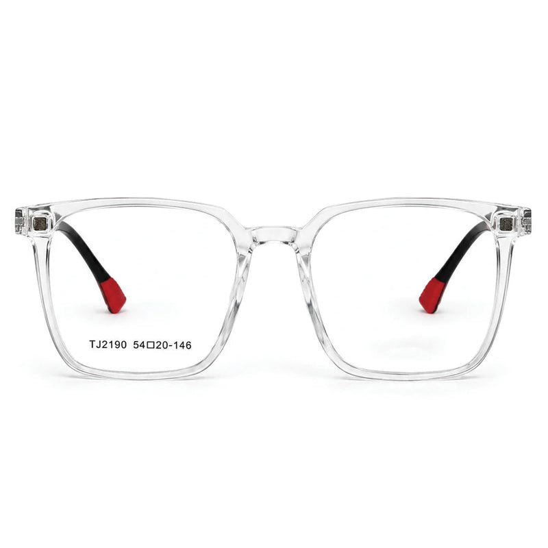Blaze | Transparent Medium Full Rim Wayfarer Clip-on for Men & Women [Clip-on]
