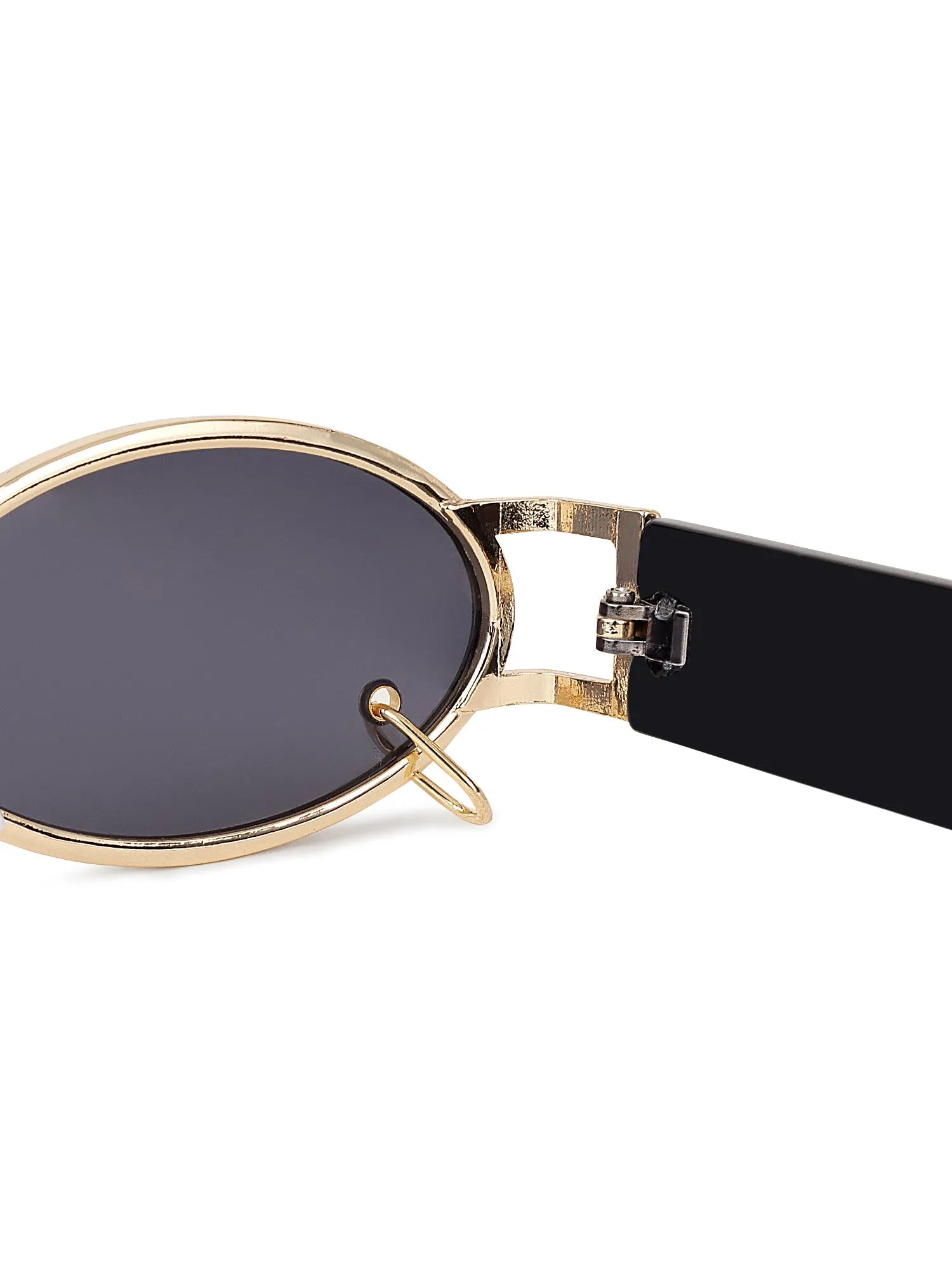 Darkion | Grey Medium Full Rim Oval Sunglasses for Women [UV-protected]